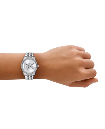 Michael Kors Women's Ritz Silver Dial Watch In Silver-tone