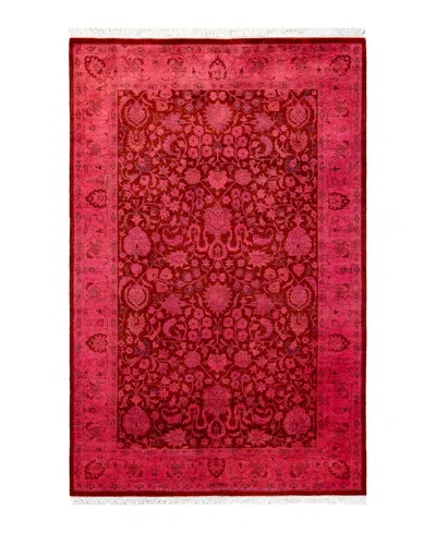 Adorn Hand Woven Rugs Fine Vibrance M1375 4'2''x6'3'' Area Rug In Pink