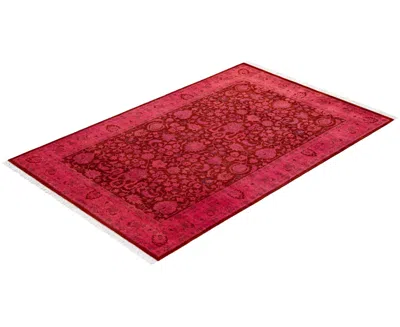 Adorn Hand Woven Rugs Fine Vibrance M1375 4'2''x6'3'' Area Rug In Pink