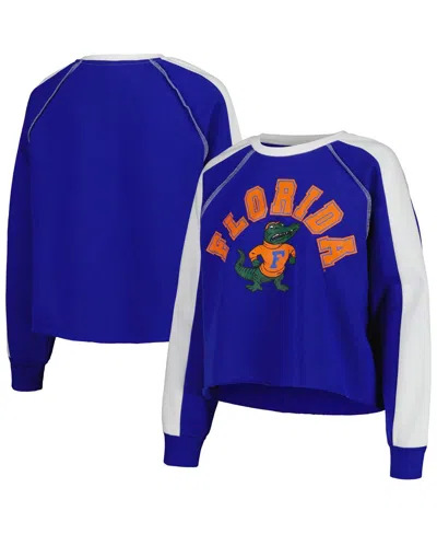 Gameday Couture Women's Royal Florida Gators Blindside Raglanâ Cropped Pullover Sweatshirt In Royal