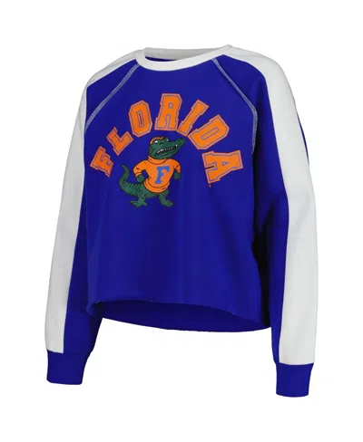 Gameday Couture Women's Royal Florida Gators Blindside Raglanâ Cropped Pullover Sweatshirt In Royal