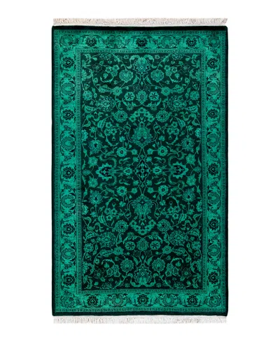 Adorn Hand Woven Rugs Fine Vibrance M1020 3'2''x5'2'' Area Rug In Green