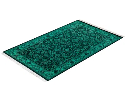 Adorn Hand Woven Rugs Fine Vibrance M1020 3'2''x5'2'' Area Rug In Green