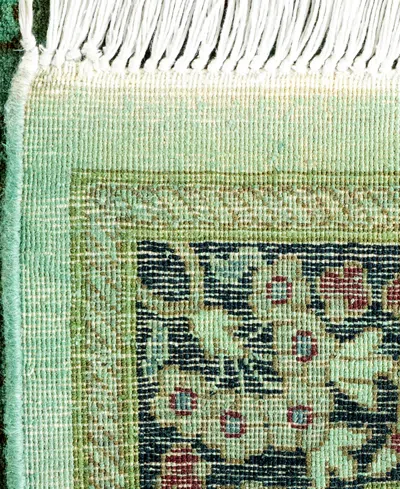 Adorn Hand Woven Rugs Fine Vibrance M1789 2'6''x8'1'' Runner Area Rug In Green