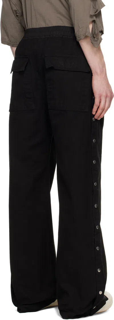 Rick Owens Drkshdw Drawstring Elastic Waist Casual Pants In 09 Black