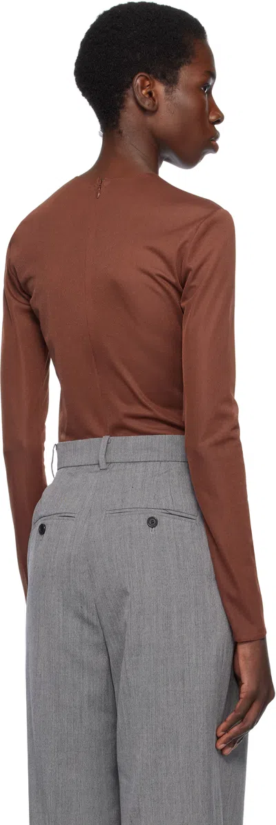 Pushbutton Brown Dummy Shaped Mesh Top In Brown