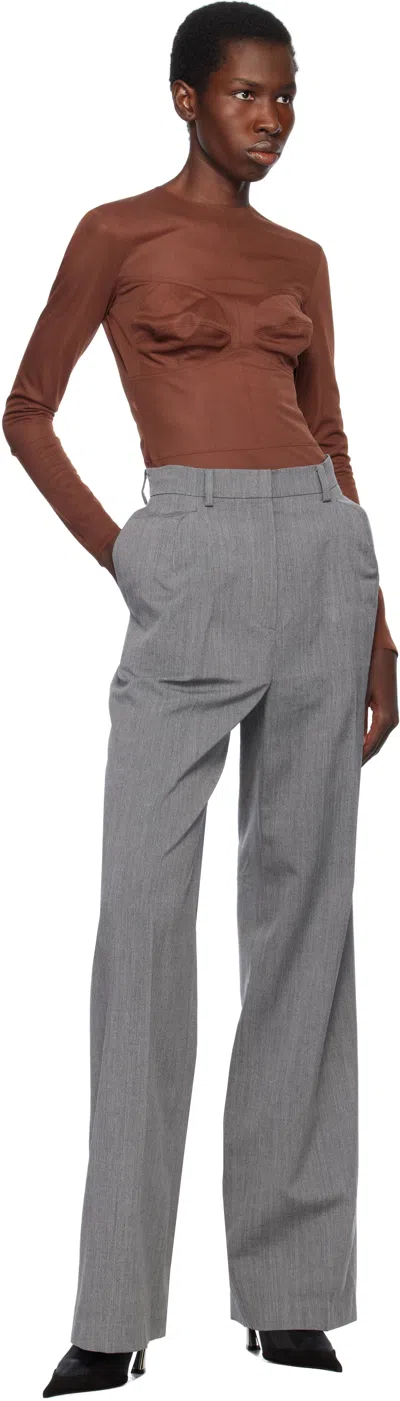 Pushbutton Brown Dummy Shaped Mesh Top In Brown