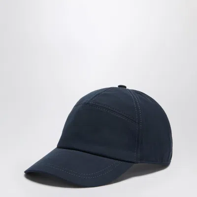 1989 Studio Solid Color Cap With Embroidered Logo In Blue