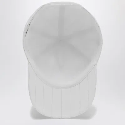 1989 Studio Logo Patch Striped Baseball Cap In Gray