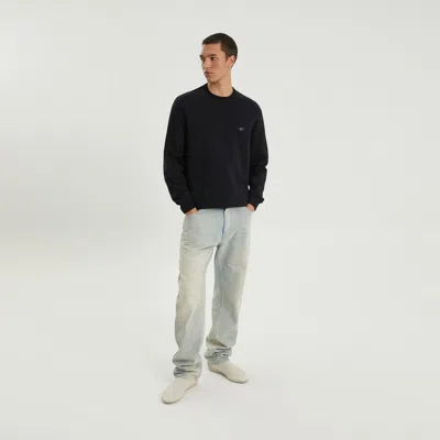 1989 Studio Faded Wash Denim Pants With Five Pockets In Light Blue