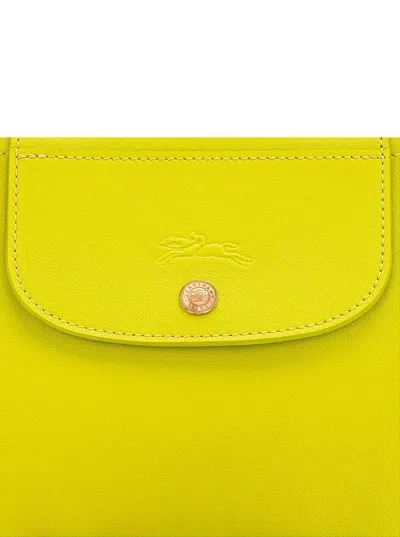 Longchamp Green Handbag With Embossed Logo On The Front And Adjustable And Removable Shoulder Strap