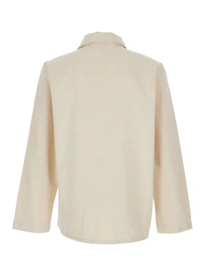 Apc A.p.c. Kerlouan' Beige Jacket With Classic Collar In Neutral