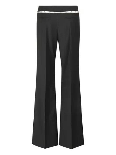 Anna October Tailored Flared Trousers In Black