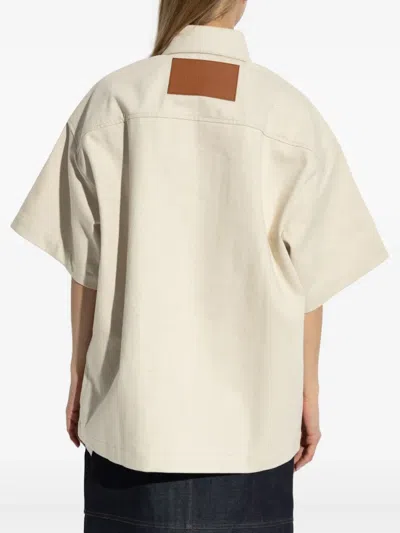 Jil Sander Women Heavy Cotton Shirt In Neutral