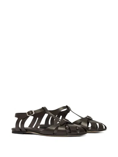 Scarosso Gala Fisherman Sandals In Brown