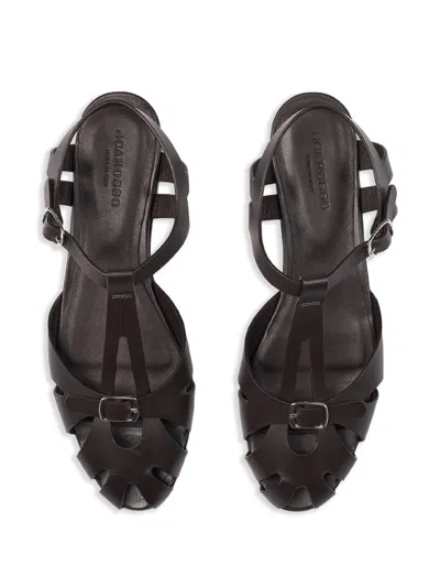 Scarosso Gala Fisherman Sandals In Brown