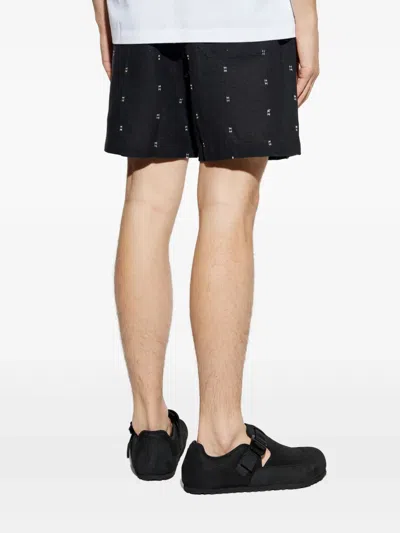 Rag & Bone Elastic Drawstring Waist Shorts In Black