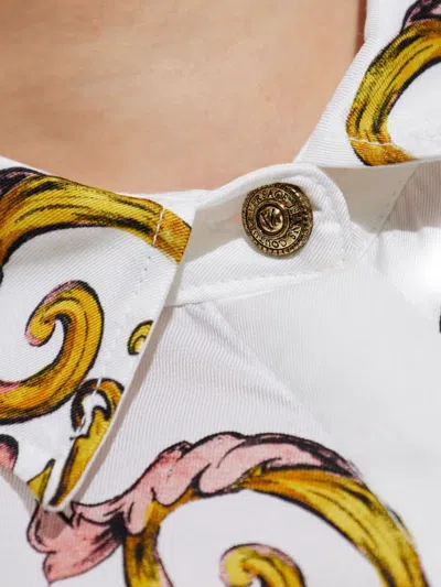 Versace Jeans Couture Outline Barocco Shirt In White
