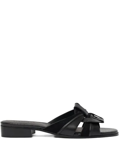 Scarosso Anna Sandals In Black