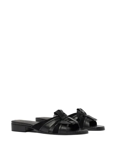 Scarosso Anna Sandals In Black