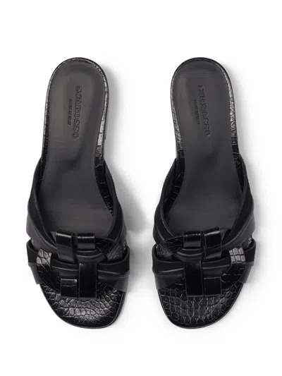 Scarosso Anna Sandals In Black