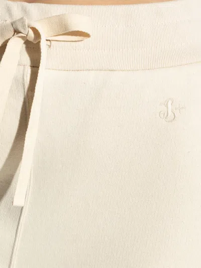 Jil Sander Jersey Track Pants In Neutrals