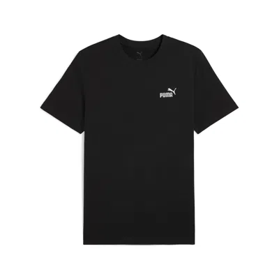 Puma Mens Crewneck Logo T-shirt In Black