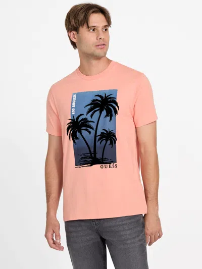 Guess Factory Eco Callium Palm Tree Tee In Multi