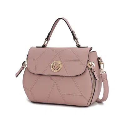 Mkf Collection By Mia K Clementine Vegan Leather Women's Satchel Bag By Mia K In Gold