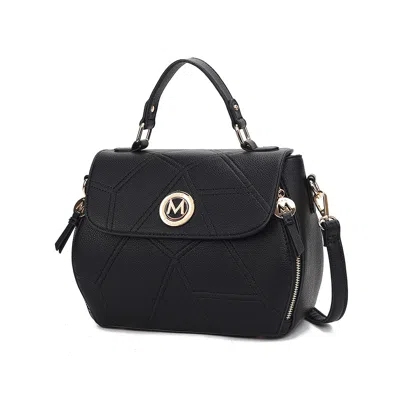 Mkf Collection By Mia K Clementine Vegan Leather Women's Satchel Bag By Mia K In Black