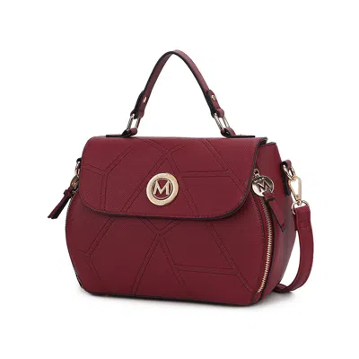 Mkf Collection By Mia K Clementine Vegan Leather Women's Satchel Bag By Mia K In Pink