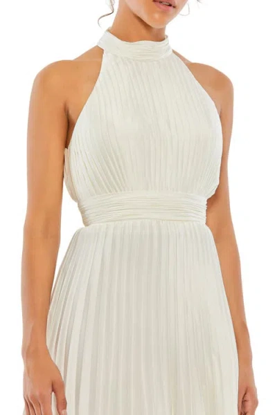 Mac Duggal 26645 Short Halter Homecoming Dress In White