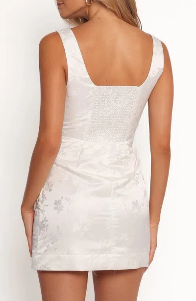 Petal And Pup Petal & Pup Liliana Floral Jacquard Body-con Minidress In Blue