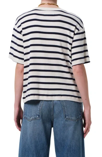 Citizen Of Humanity Citizens Of Humanity Goldie Stripe Relaxed Fit T-shirt In Azure Stripe