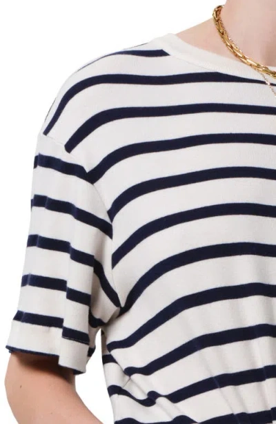 Citizen Of Humanity Citizens Of Humanity Goldie Stripe Relaxed Fit T-shirt In Azure Stripe