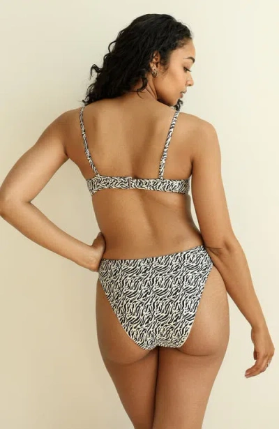 Dippin Daisys Seashore High Waist Cheeky Bikini Bottom In Wild Child