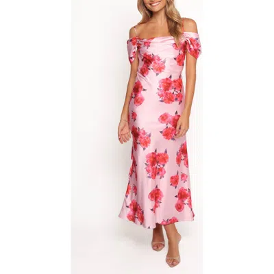 Petal And Pup Petal & Pup Esther Floral Midi Dress In Pink