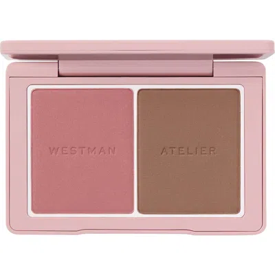 Westman Atelier Baby Cheeks + Face Trace Sculpting Powder Duo - Petal / Biscuit In Petal & Biscut