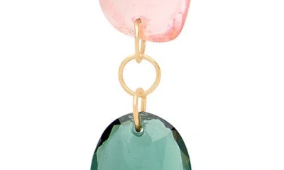 Marco Bicego Diamond Tourmaline Drop Earrings In Gold