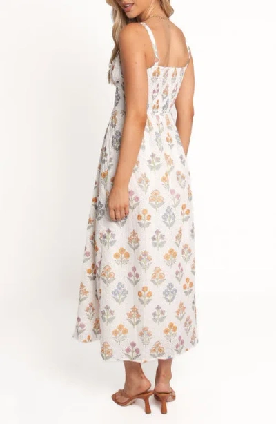 Petal And Pup Petal & Pup Lorelei Floral Embroidered Maxi Sundress In Brown