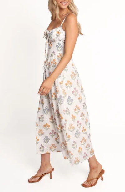 Petal And Pup Petal & Pup Lorelei Floral Embroidered Maxi Sundress In Brown