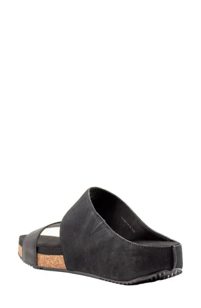 Volatile Campfire Two-strap Sandal In Black