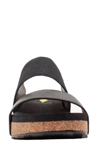 Volatile Campfire Two-strap Sandal In Black