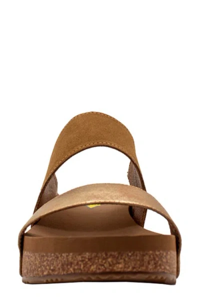 Volatile Campfire Two-strap Sandal In Cognac