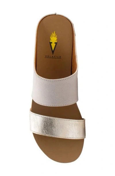 Volatile Campfire Two-strap Sandal In Gray