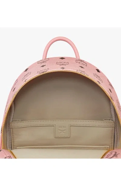 Mcm Mini Stark Side Studs Backpack In Pink