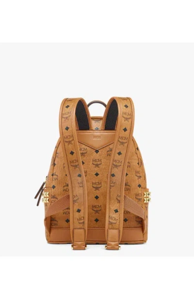 Mcm Mini Stark Side Studs Backpack In Brown