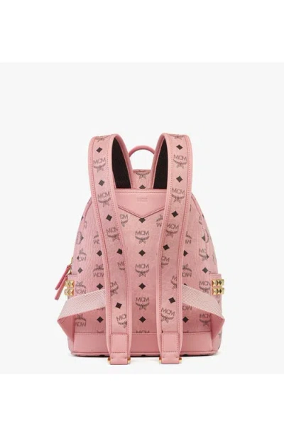 Mcm Mini Stark Side Studs Backpack In Pink