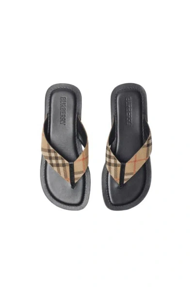 Burberry Pavilion Check​ Sandal In Multicolour