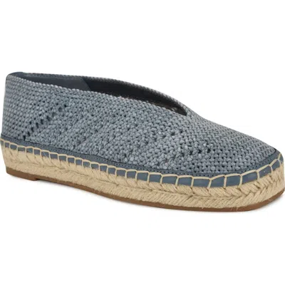 Nine West Rorie Espadrille Womens Blue Woven Slip On Flats Shoes Gal1957 In Medium Blue